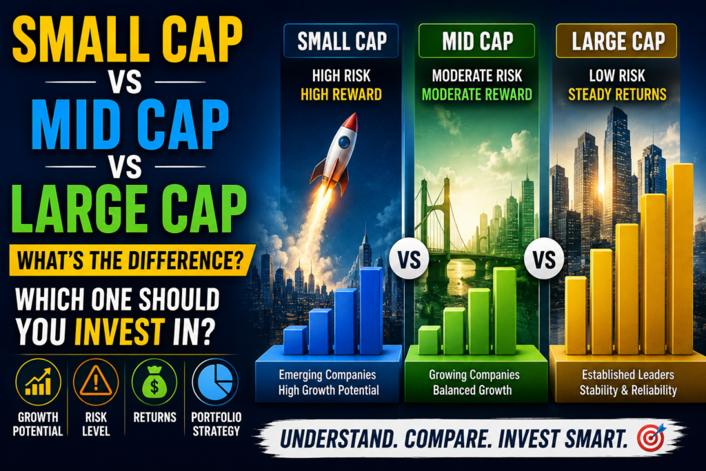 Small Cap vs Mid Cap vs Large Cap: Which Investment Category Is Right for You?