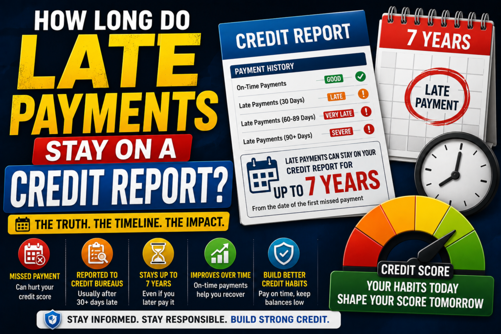 How Long Do Late Payments Stay on a Credit Report? Everything You Need to Know
