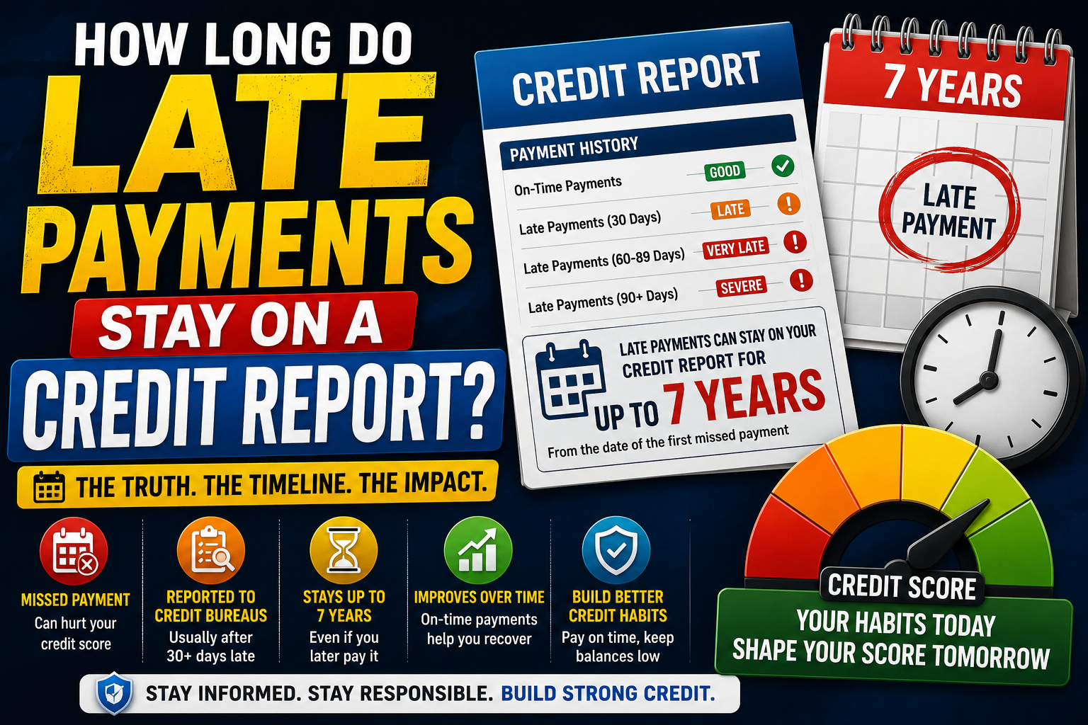 How Long Do Late Payments Stay on a Credit Report? Everything You Need to Know