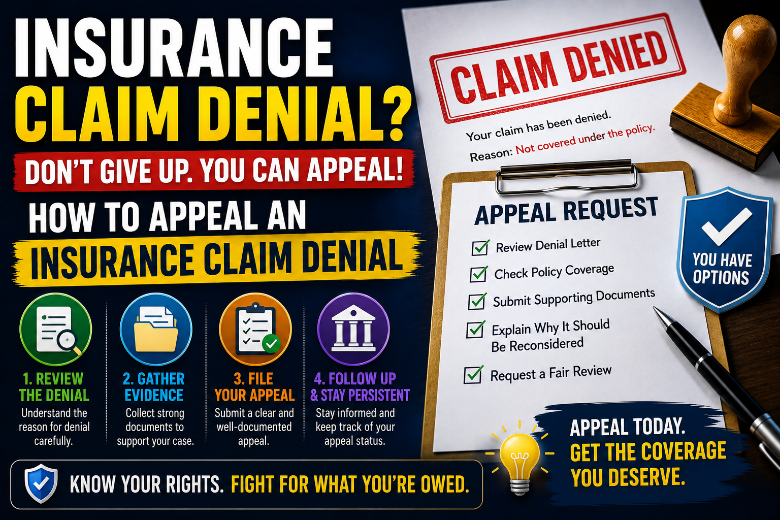 How to Appeal an Insurance Claim Denial: A Step-by-Step Guide to Protect Your Rights