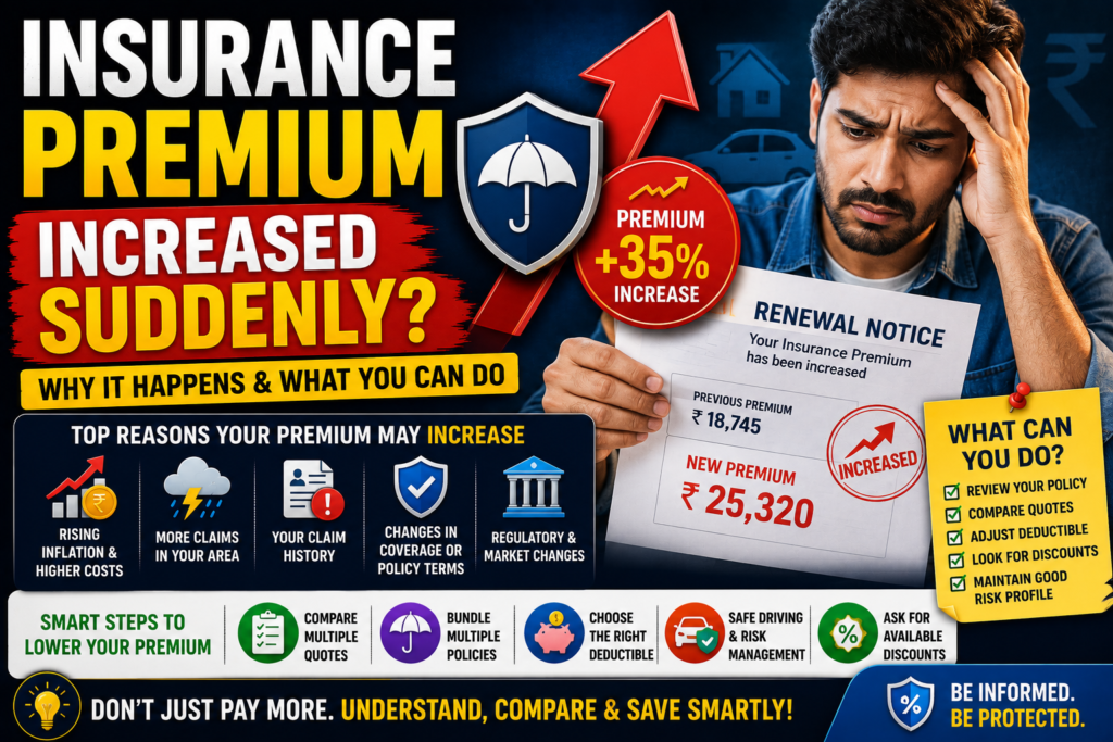Insurance Premium Increased Suddenly: Why It Happens and What You Can Do About It