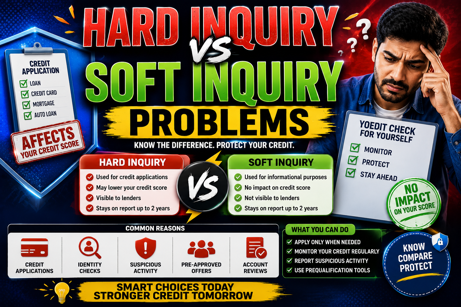 Hard Inquiry vs Soft Inquiry Problems: Understanding Credit Checks and Their Impact on Your Credit Report